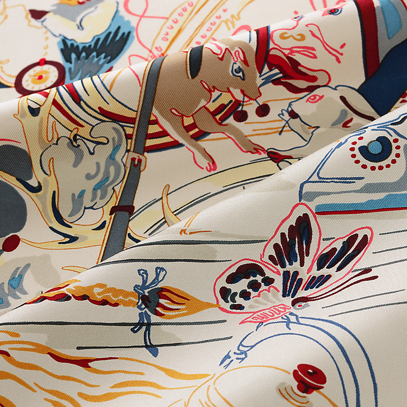 エルメス　カレ90 エミールの夜　Emile et Une Nuit Carré 90 Emile et une Nuit | Hermès España